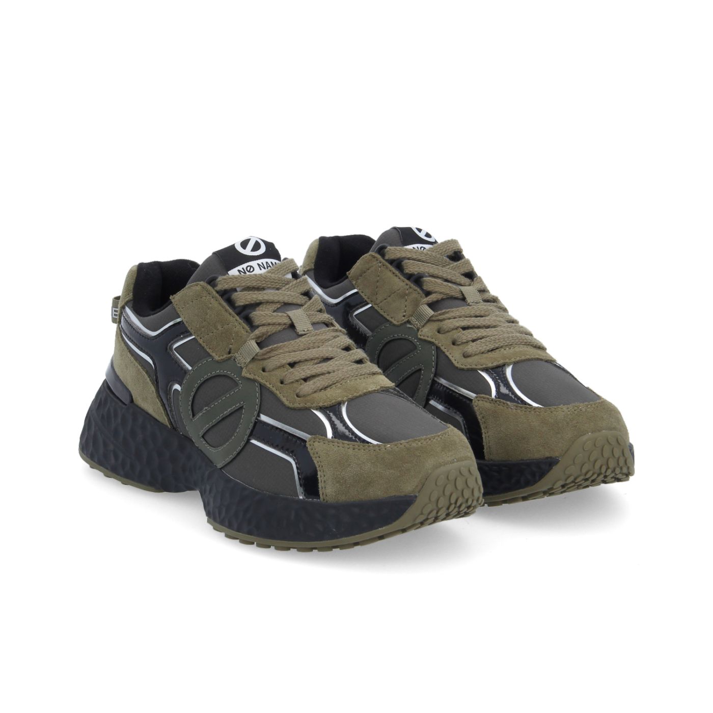 CARTER 2.0 RUNNER M - NYLON/SDE/SHINE - GRIGIO/VERDE CACHI/NERO